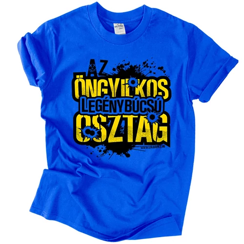 Öngyilkos Legénybúcsú Osztag -  férfi póló (királykék)