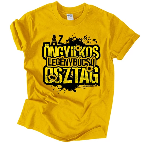 Öngyilkos Legénybúcsú Osztag -  férfi póló (citrom)