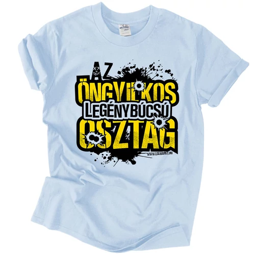 Öngyilkos Legénybúcsú Osztag -  férfi póló (világoskék)
