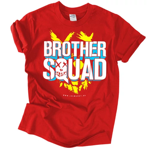 Brother Squad - férfi póló (piros)