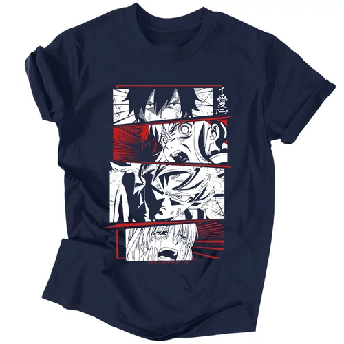 I love anime férfi póló (navy)