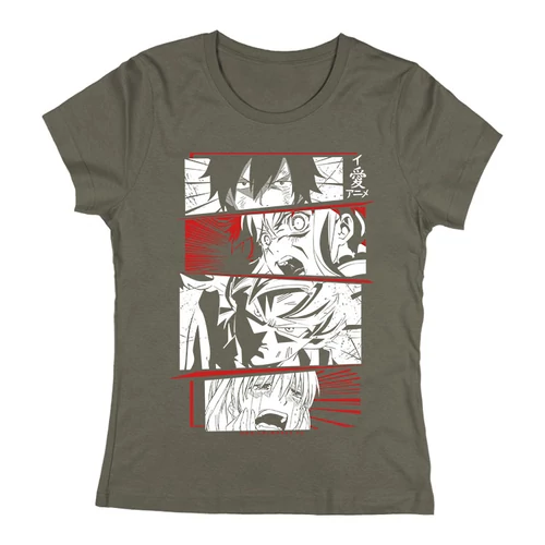 I love anime női póló (grafit)