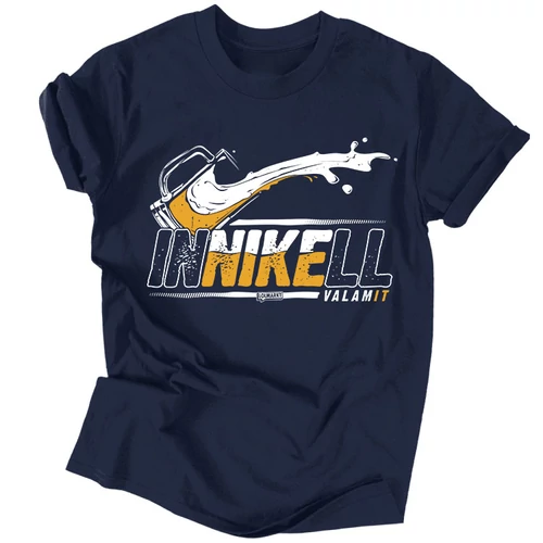 Inni kell férfi póló (navy)