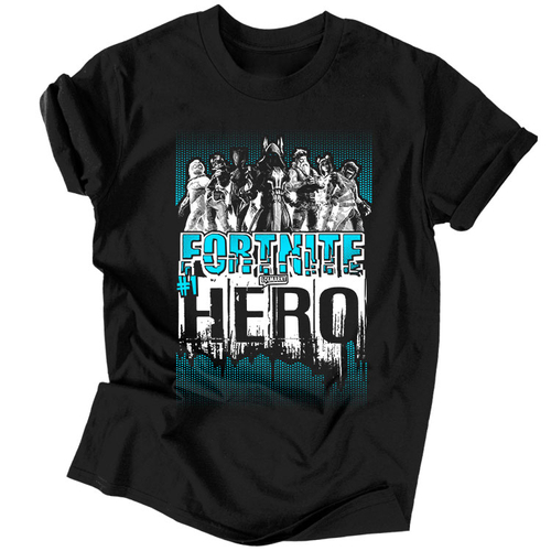 Fortnite hero férfi póló (fekete)