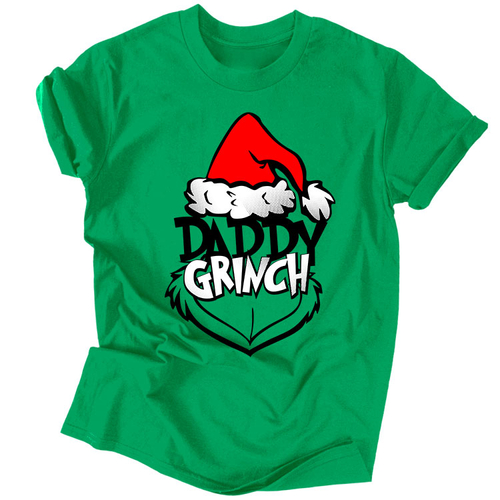 Daddy grinch férfi póló (Zöld)