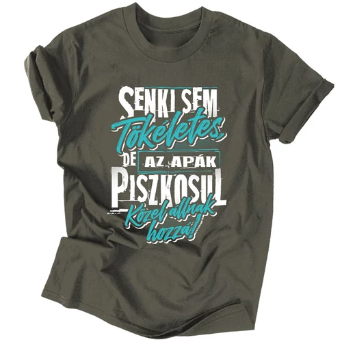 Piszkosul tökéletes Apa férfi póló (grafit)