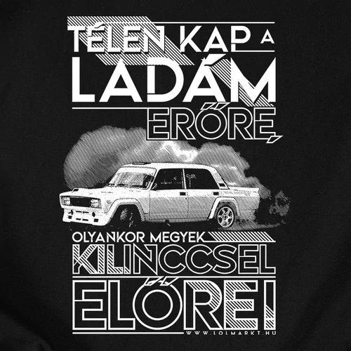 Télen kap a ladám erőre férfi póló (fekete)