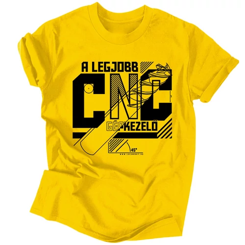 A legjobb CNC-s férfi póló (citrom)