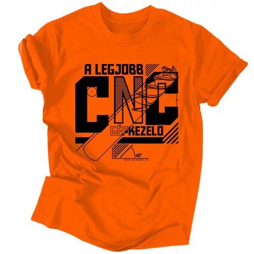 A legjobb CNC-s férfi póló (narancs)