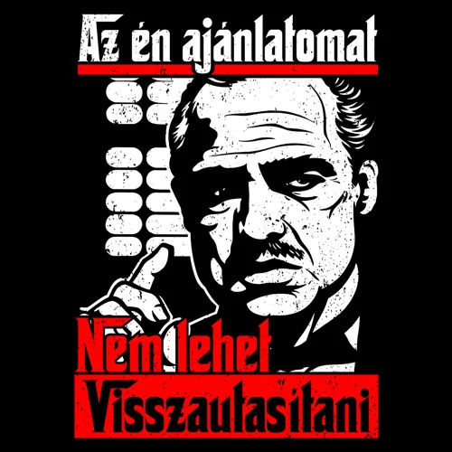 Az én ajánlatomat póló (B_Fekete)