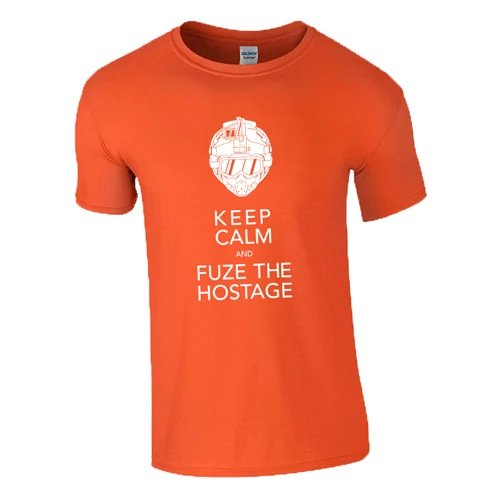 Keep calm and fuze the hostage R6 póló (Narancs)