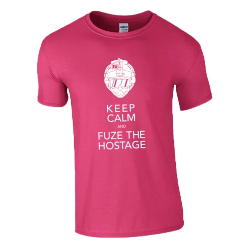 Keep calm and fuze the hostage R6 póló (Rózsaszín)
