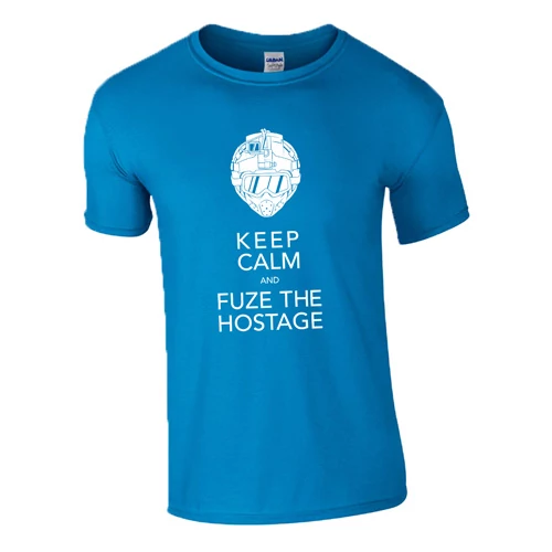 Keep calm and fuze the hostage R6 póló (Türkiz)