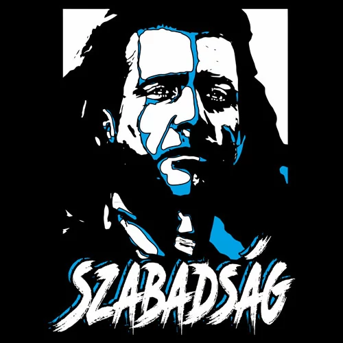 SZABADSÁG póló (B_Fekete)