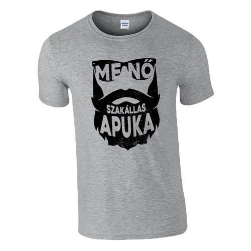 Menő szakállas apuka póló (Szürke)