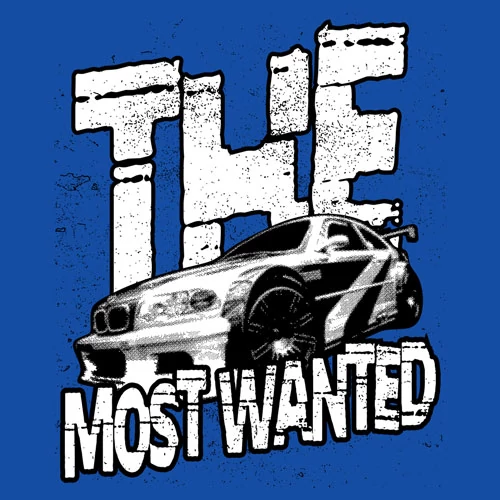 The Most Wanted gyerek póló (B_Királykék)