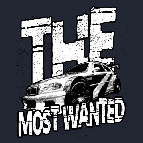 The Most Wanted női póló (B_Sötétkék)