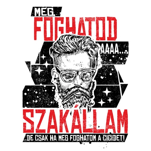 Meg foghatod a szakállam póló (B_Fehér)