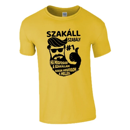 Szakáll szabály #1 póló (Citrom)