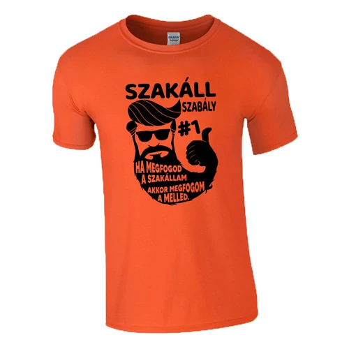 Szakáll szabály #1 póló (Narancs)