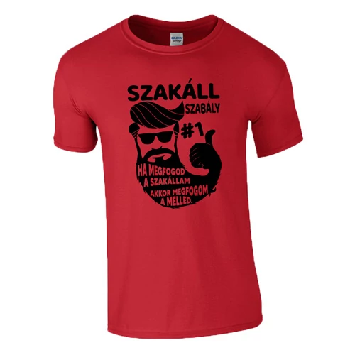 Szakáll szabály #1 póló (Piros)