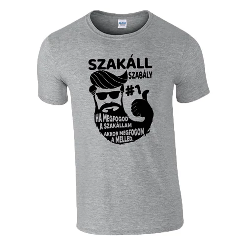 Szakáll szabály #1 póló (Szürke)