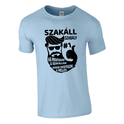 Szakáll szabály #1 póló (Világoskék)