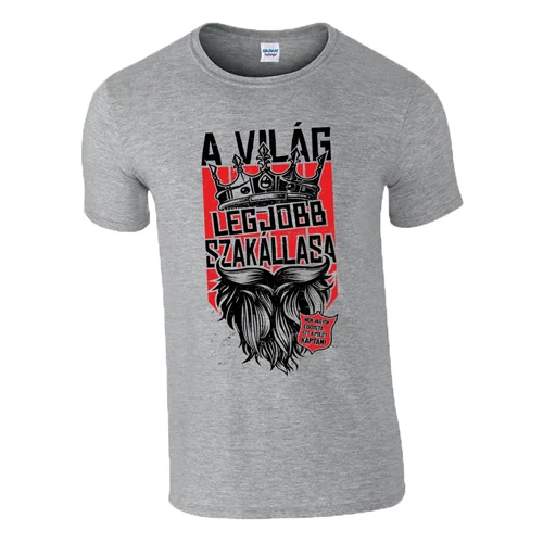 A világ legjobb szakállasa póló (Szürke)