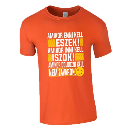 Amikor dolgozni kell póló (Narancs)
