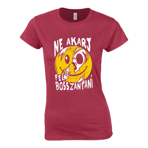 Ne akarj felbosszantani női póló (H_Piros)