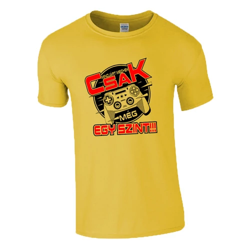 Csak még egy szint póló (Citrom)