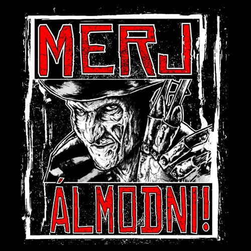 Merj álmodni női póló (B_Fekete)