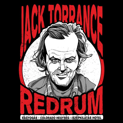 Jack Torrance - Redrum póló (B_Fekete)