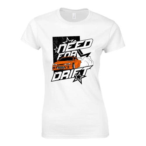 Need For Drift női póló (Fehér)