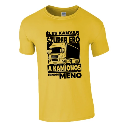 Menő kamionos póló (Citrom)