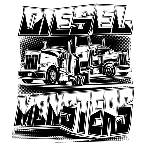 Diesel Monsters póló (B_Fehér)
