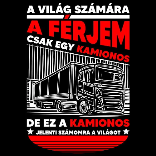 A világ számára női póló (B_Fekete)