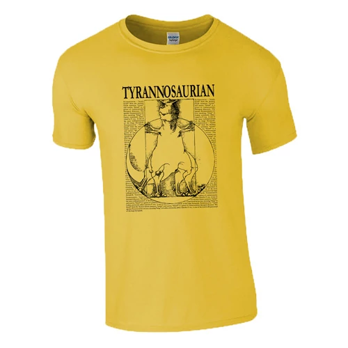Tyrannosaurian póló (Citrom)
