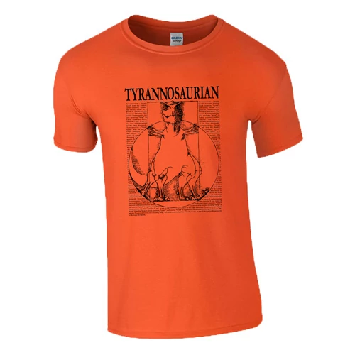 Tyrannosaurian póló (Narancs)