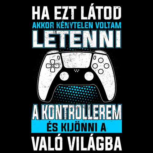 Ha ezt látod (PS gamer) póló (B_Fekete)