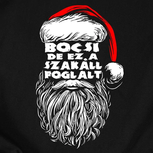Ez a szakáll foglalt (Miku) póló (B_Fekete)