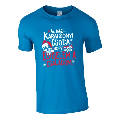 Az igazi karácsonyi csoda póló (Türkiz)