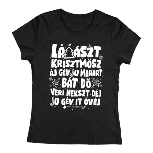 Láászt kriszmösz női póló