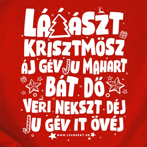 Láászt kriszmösz férfi póló