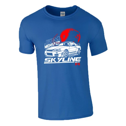 JDM Monster (Skyline) póló (Királykék)