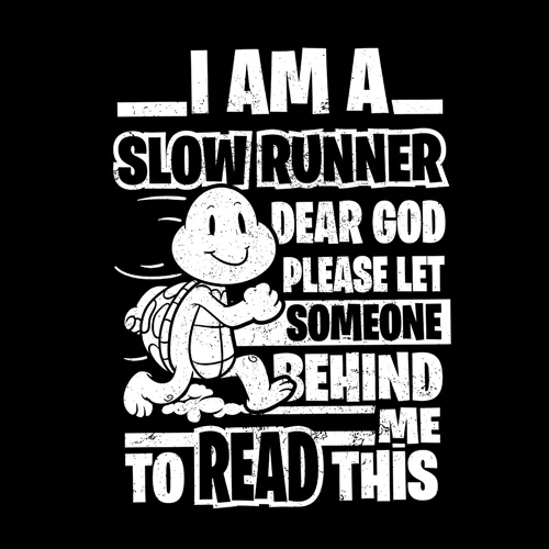 Slow runner női technikai póló (fekete)