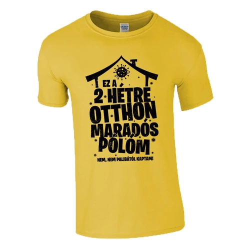 Otthon maradós póló (Citrom)