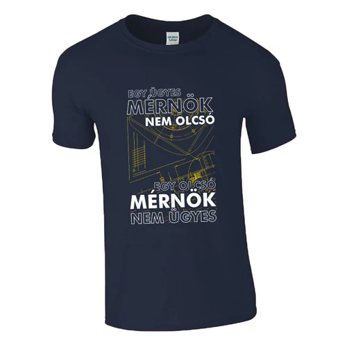 Ügyes mérnök póló (Sötétkék)