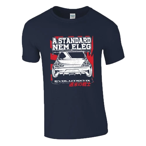A standard nem elég - EVO IX póló (Sötétkék)