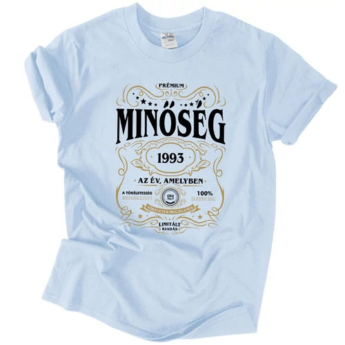 Minőség (RD) - születésnapos férfi póló (Világoskék)
